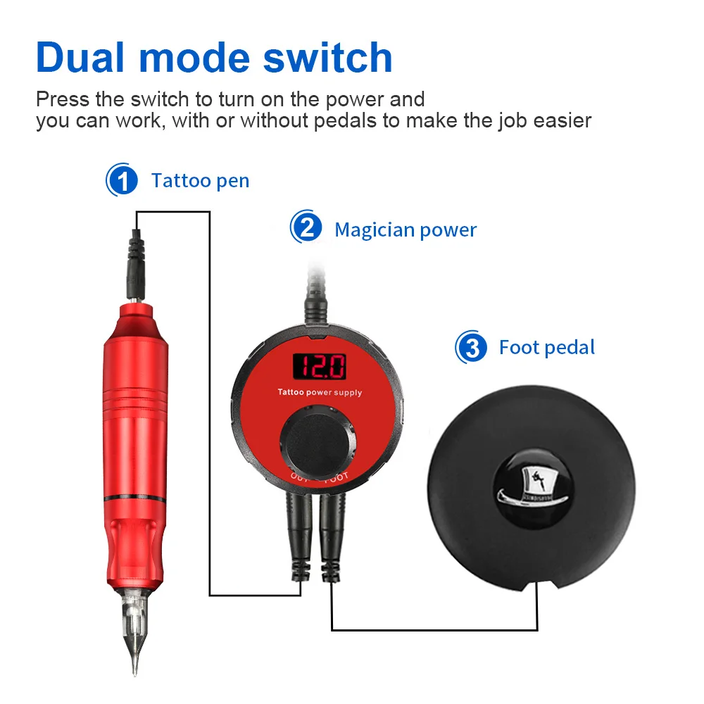 

Professional Rotary Tattoo Machine Pen Motor for Liner Shader Tattoo Gun Motor Microblading Aluminum Alloy Tattoo Machine Kit
