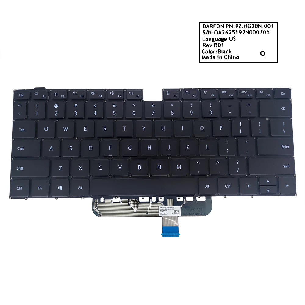 

English backlit keyboard for Huawei Magicbook Pro HBL-W19 HBL-W29 HLY-W29R KLV-W29L US QWERTY computer keyboards laptop original
