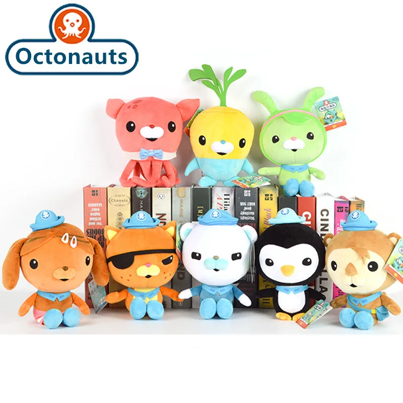 Octonauts Plush Toys 13cm/19cm/30cm Kwazii Peso Barnacles Tweak Anime Figures Stuffed Plush Doll Girl Kids Gift