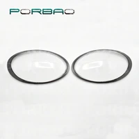 Car Front Headlight Clear Lens Cover Lampshade Shell For Porsch Panamer gray side 911 991 11-19 Transparent Glass Cover DIY