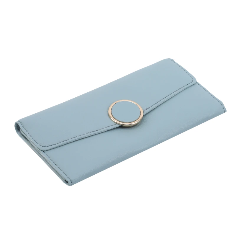 

Кошелек женский металлический, длинный бумажник из качественной искусственной кожи на молнии