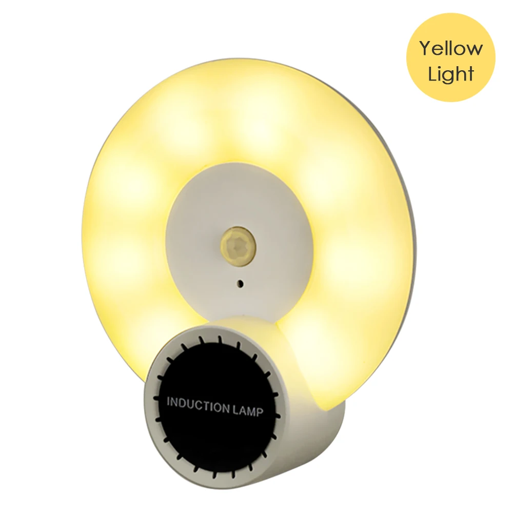 

Светодиодный ночник для ароматерапии, настенный светильник с датчиком движения, индукционный ночник для спальни, прихожей, лестницы, кабин...