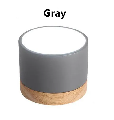 Gray Тусклый круглый светильник поверхностного монтажа разноцветный светодиодный светильник 5 Вт 7 Вт 12 Вт Панель потолочные лампы точечного освещения бытовая/коммерческая освещение - Испускаемый цвет: Gray