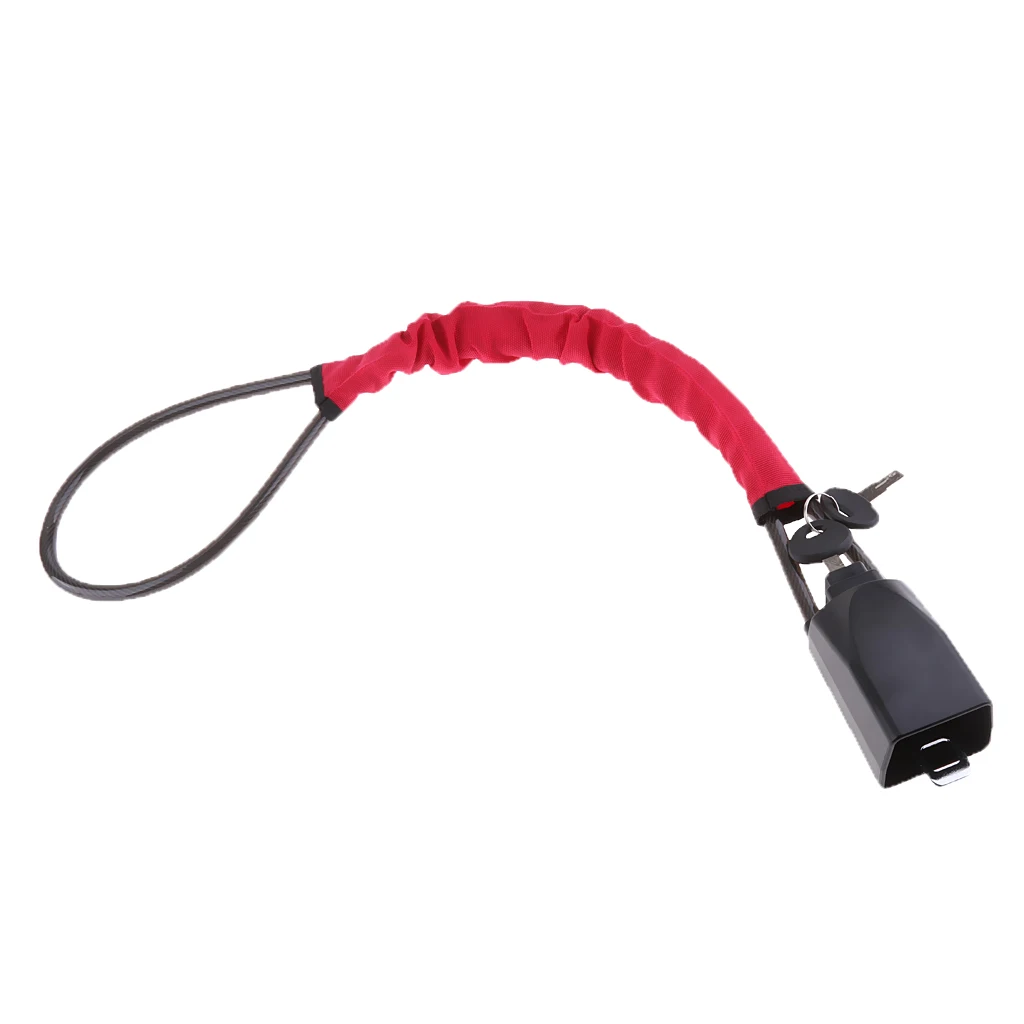 5x Новый автомобильный Противоугонный замок на руль с 10 ключами черный + красный |