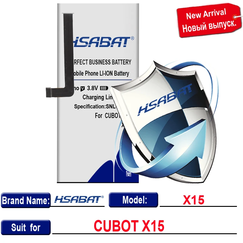 for CUBOT X15 Аккумулятор HSABAT 6500 мАч для CUBOT MANITO/X6/NOTE S/Note Plus/Rainbow/P9/MAGIC/X15/R11/X18/H3/Dinosaur/MAX/S208 A S208A - Цвет: for CUBOT X15