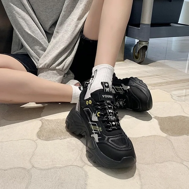 

2020 Autumn New Breathable Non-slip All-match Platform Shoes Women's Single Shoes Student Casual Sports Old Shoes White Shoes