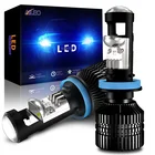 Лампы для автомобильных фар AILEO H11 Светодиодный H8 H9 9005 HB3 9006 HB4, противотуманные фары 70 Втпара, 6000 лм, К, 12 В, RHD, LHD