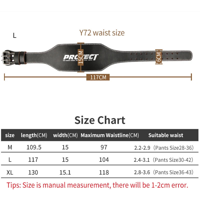 Ремень TMT мужской с пряжкой из воловьей кожи и стали | Спорт развлечения