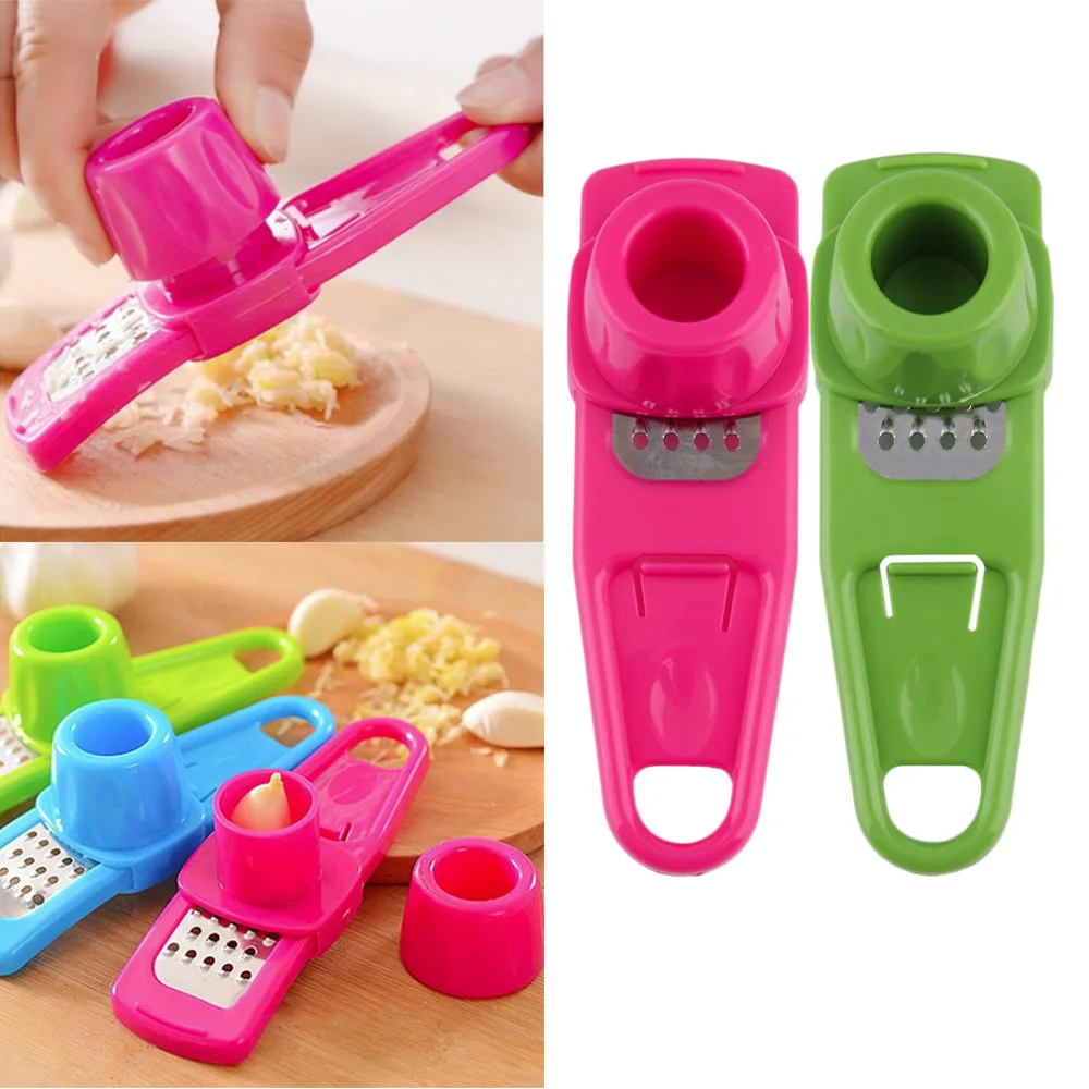 Multifunction Home Kitchen Plastic Stainless Steel Garlic Press Chopper Cutter Grinding Hand Tool gadgets | Дом и сад