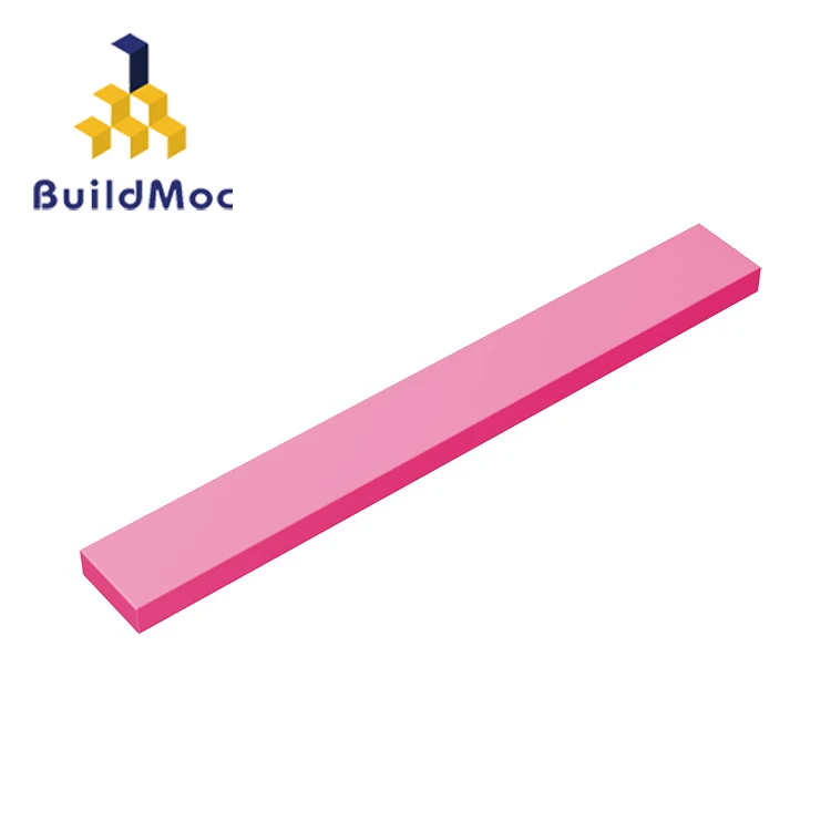 BuildMOC Совместимость для 4162 1x8For строительные блоки части DIY логотип развивающие