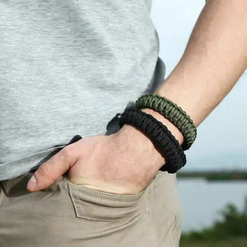 Браслет Паракорд мужской экстренное спасательное снаряжение шнур из