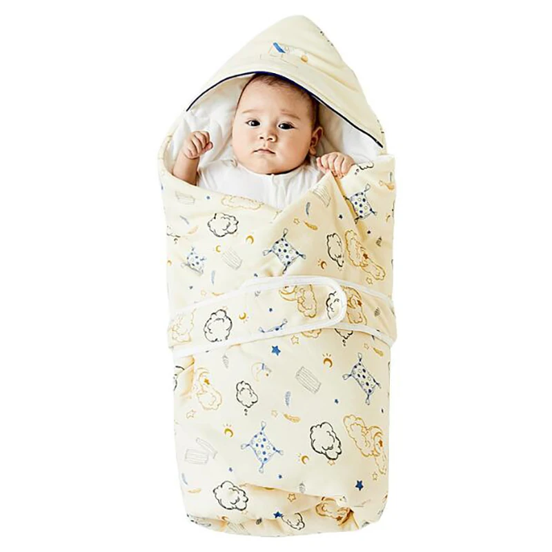 Детское Пеленальное Одеяло с капюшоном для новорожденных спальный мешок