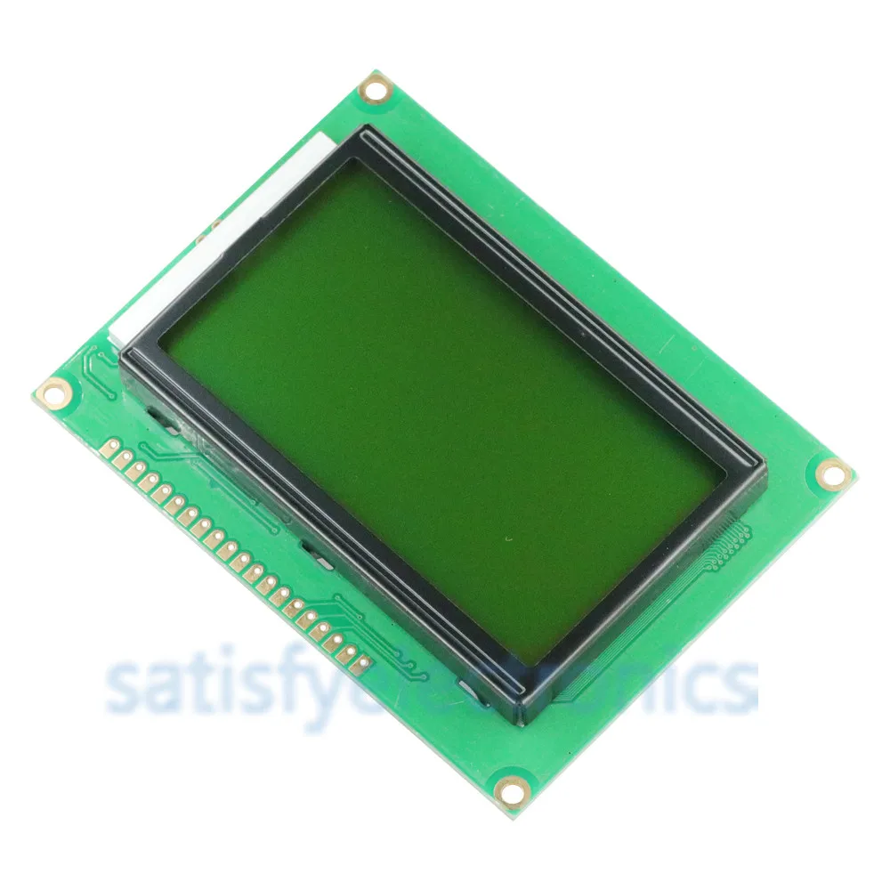 

1pcs ST7920 5V 12864 128x64 Dots Graphic LCD Yellow green Backlight