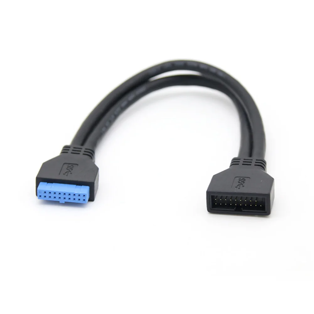 USB3.0 20Pin Female to USB 3.0 20 Pin Male Extension Cable Motherboard Mainboard Extender Data | Компьютеры и офис