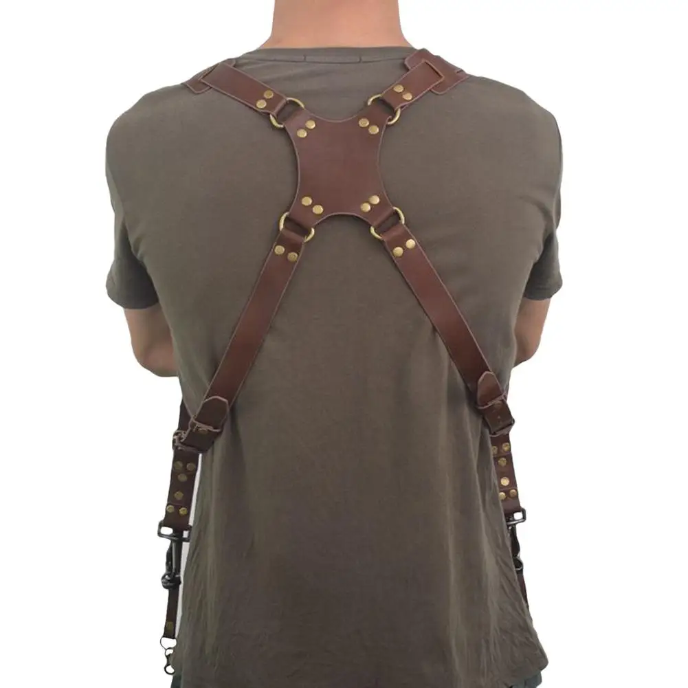 Portable Camera Strap Leather DSLR Double Shoulder Photography Accessories Harness Neck Belt | Электроника