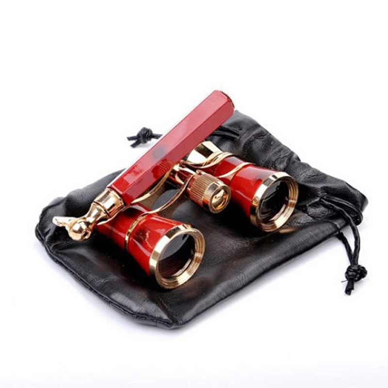 Opera Theater Glasses 3x25 Brass Coated Lens Binocular Telescope with Handle | Инструменты