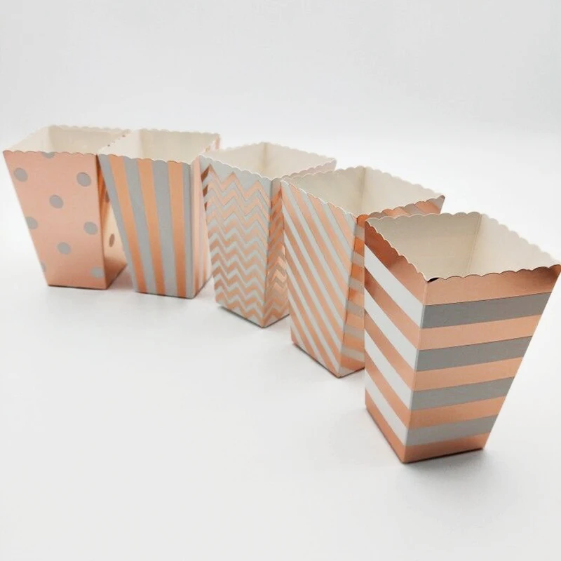 36 шт./компл. искусственная Роза в полоску/в горошек/в виде шеврона для свадьбы/дня