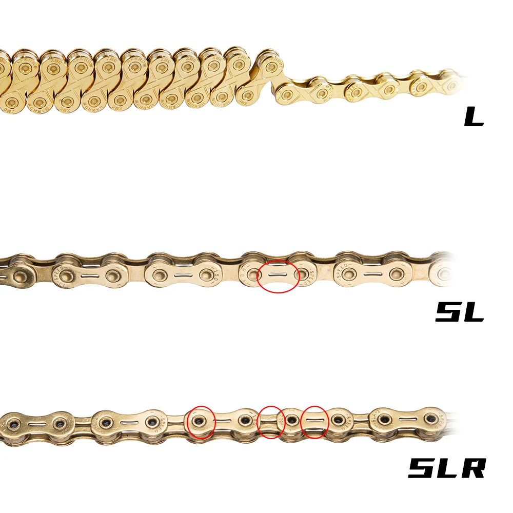 ZTTO MTB 10 Speed Gold Coating Chain Bicycle Road Bike Mountain 10S Golden Link Compatible With Any 10speed Groupset 10v 116L | Спорт и