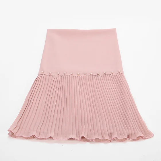 

72*185cm trendy chiffon pearls scarf for women muslim crinkle hijab femme musulman headscarf islamic foulard shawls head scarves