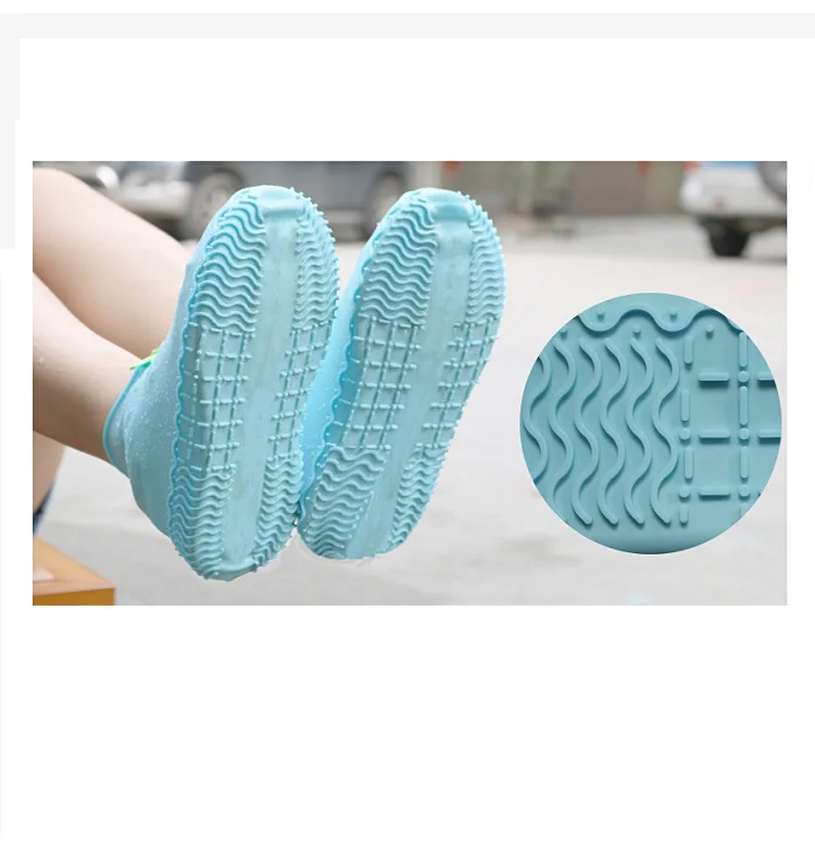 Силиконовая непромокаемая оболочка для обуви водонепроницаемая на молнии