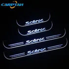 CARPTAH отделкой педаль автомобиля внешние Запчасти светодиодный порога Накладка путь динамический поток светильник для Renault Scenic 2011 - 2019