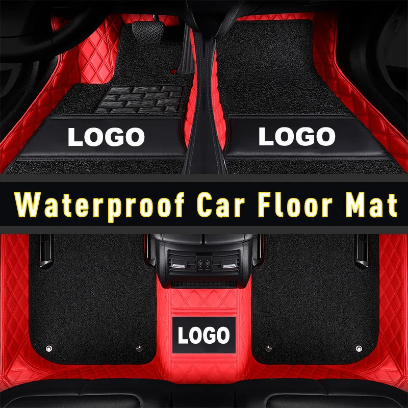 

CARFUNNY Водонепроницаемые кожаные Коврики для автомобиля с правым рулем для peugeot 206 chevrolet aveo аксессуары коврики вкладыши