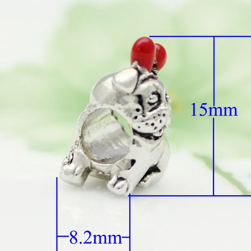 Бесплатная доставка браслет Пандора с шариками в виде щенка оленьи рога