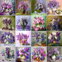 ruopoty diy oil painting flowers picture handpainted crafts for adults paint by numbers kits on canvas picture home decor