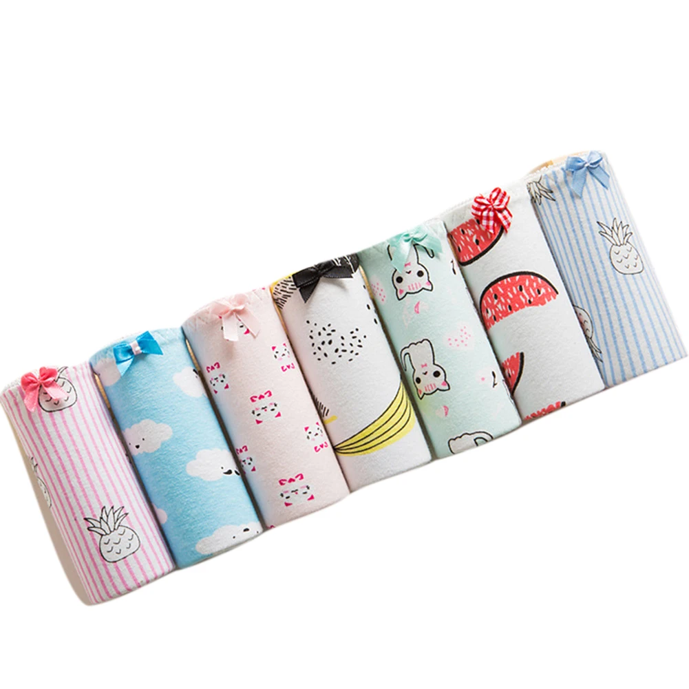 7Pcs Женщины менструации физиологическое нижнее белье антибактериальные размера