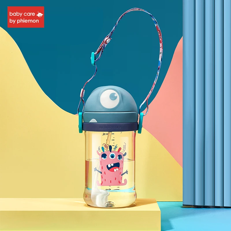 Grylan-360ml Babycare/Детская Бутылочка для питья PPSU, противопадающая, детская соломенная бутылочка с ручкой для кормления младенцев - Цвет: Grylan-360ml