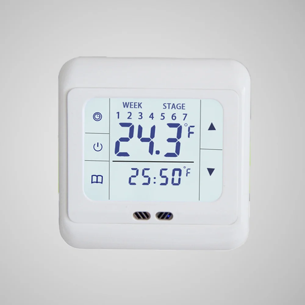 

Programmable Digital Thermoregulator Touch Screen Room Heating Thermostat Underfloor Heating for Warm Floor Electric Heating Sys
