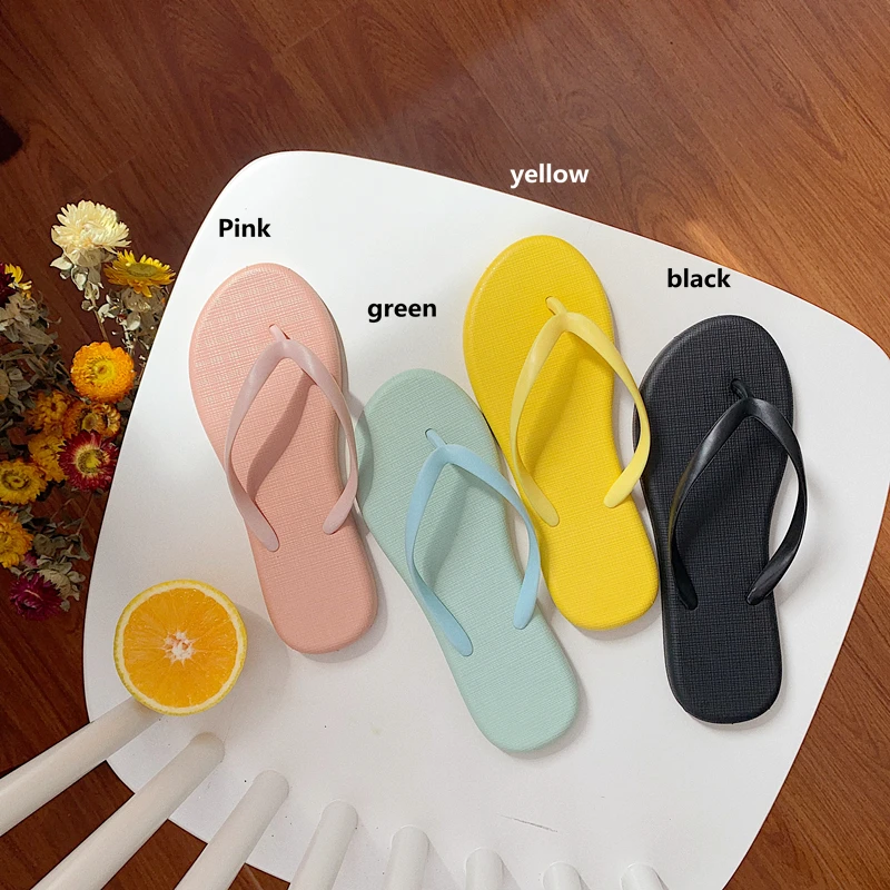 

Solid color Women's Flip Flops Ladies Indoor Slippers Sandals For Women 2021 Men Beach Flip Flops Shoes Lover Slippers Men Summe