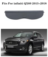 high qualit car rear trunk cargo cover security shield screen fits for infiniti qx60 2013 2014 2015 2016 2017 2018black beige