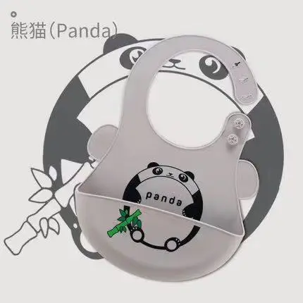 Силиконовые детские нагрудники с мультяшной короной водонепроницаемые для