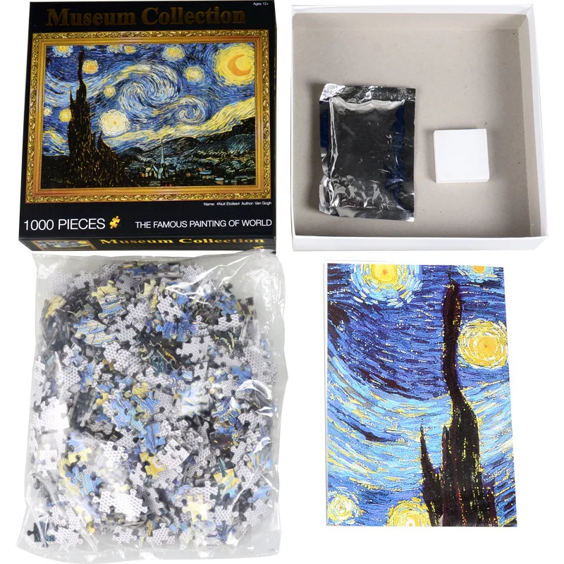 DIY Jigsaw puzzle 1000 pieces jigsaw Puzzles for Adult Kids Educational Puzzle Toys Home Wall Decoration Painting | Игрушки и хобби