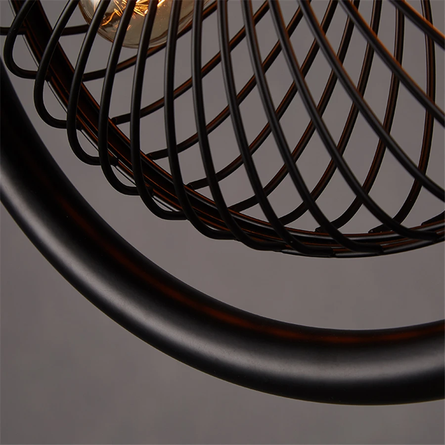 Американская деревенская кованая форма вентилятора подвесные светильники для