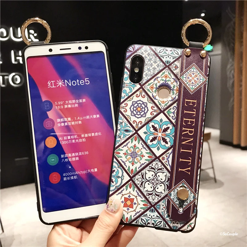 SoCouple ремешок чехол для телефона Redmi Note 8 Pro 5 5A 6 7Pro 4X K20 Pro Чехол для Xiaomi 8 9 CC9 A3 9 Lite чехол для телефона из ТПУ с принтом держатель чехол
