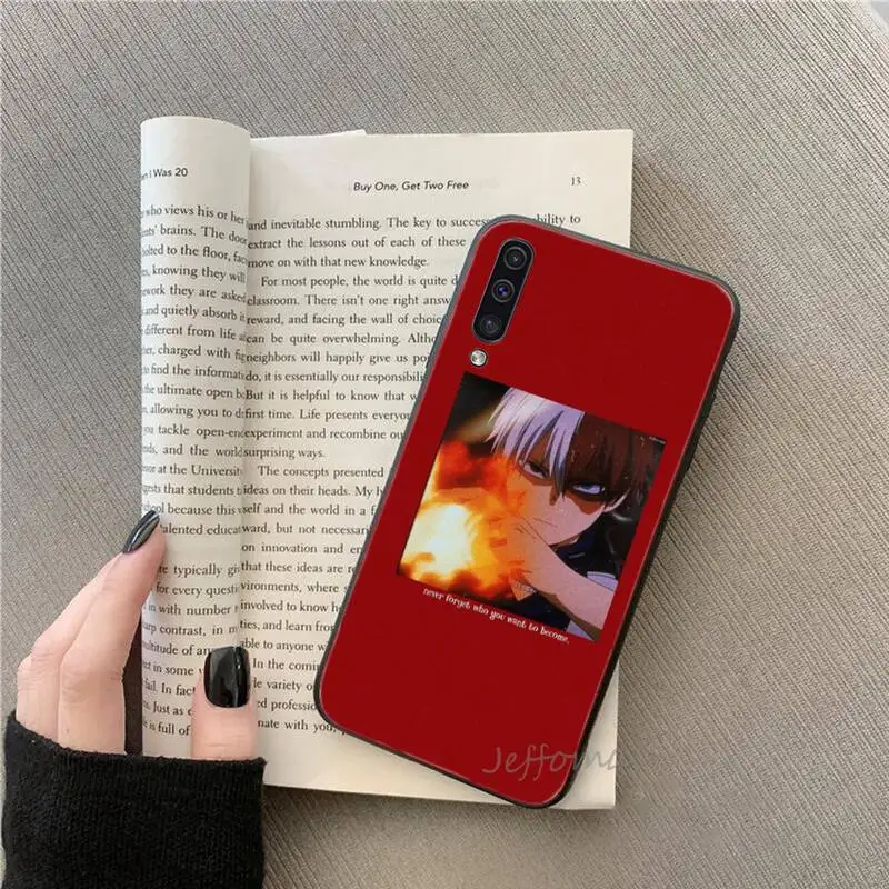 

Anime My Hero Boku Phone Case For Samsung A20 A30 30s A40 A7 2018 J2 J7 prime J4 Plus S5 Note 9 10 Plus