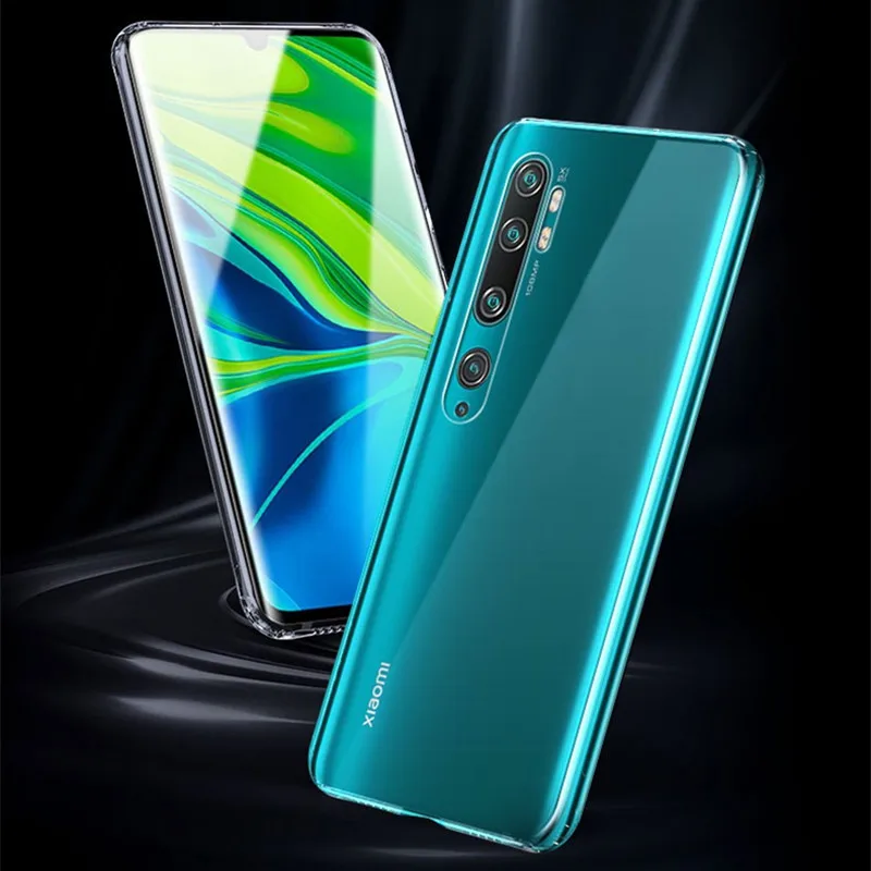 Роскошный мягкий чехол из ТПУ Для Xiaomi Mi Note 10 Pro ультратонкий прозрачный для задняя