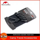 Портативный веревка для тента Naturehike 430 см, ветрозащитные аксессуары для кемпинга и пешего туризма, регулируемый уличный дорожный шнур, Веревка для белья