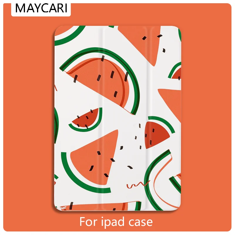 

For iPad 2 3 4 Case Color Cute Fruit For Magnetic Ultra Slim Cover For iPad 9.7 inch Case Support Wireless Charge For iPad Mini