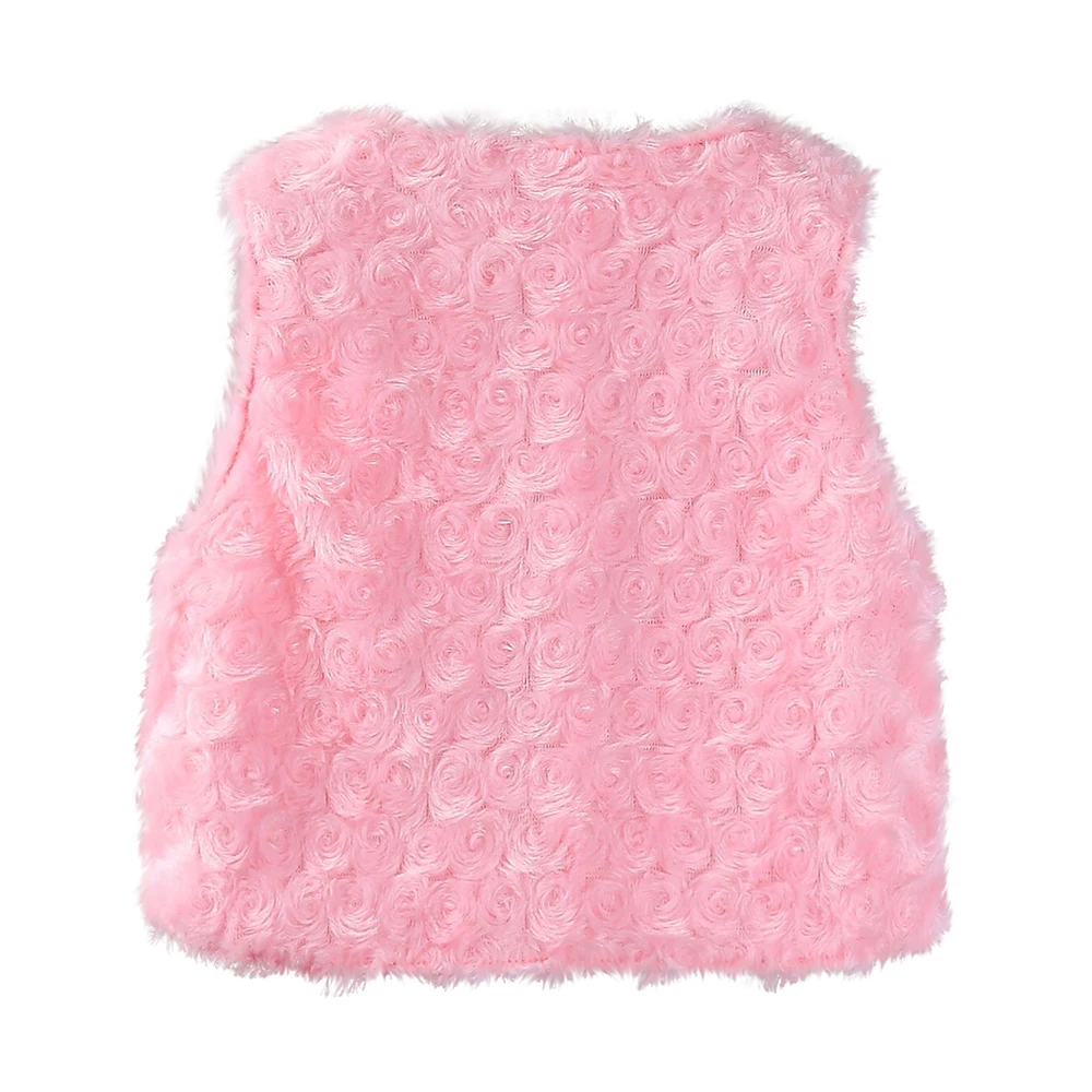 Mudkingdom/меховой жилет для девочек Куртки Новинка 2020 года Осенние жилеты с бантом