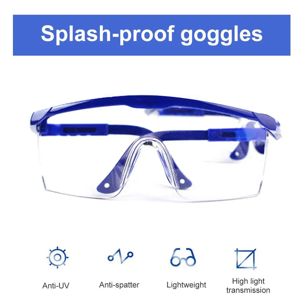 

Защитные очки от запотевания, регулируемые, антизапотевающие, жидкие, защита глаз, против капель, ветрозащитные, прозрачные линзы