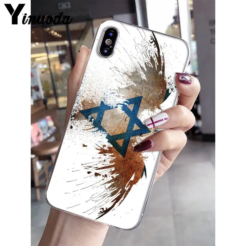 Yinuoda Флаг Израиля кантри баннеры, мягкий чехол для телефона из ТПУ для Apple iPhone 8 7 6 6S Plus X XS max 5 5S SE XR