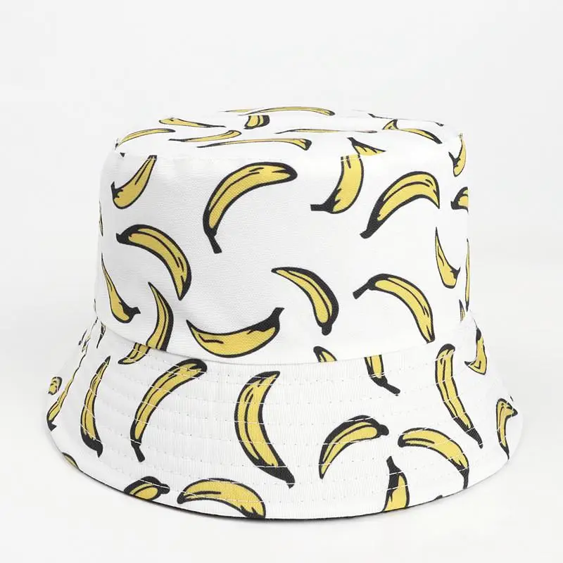 

Панама из хлопка с принтом фруктов и бананов для мужчин и женщин, 323