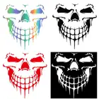 Новинка 2021, наклейка в виде черепа, декоративная наклейка на стену из ПВХ для Хэллоуина, ужасов, гримаса, двери, окна, товары для вечеринки, наклейка, украшение для дома