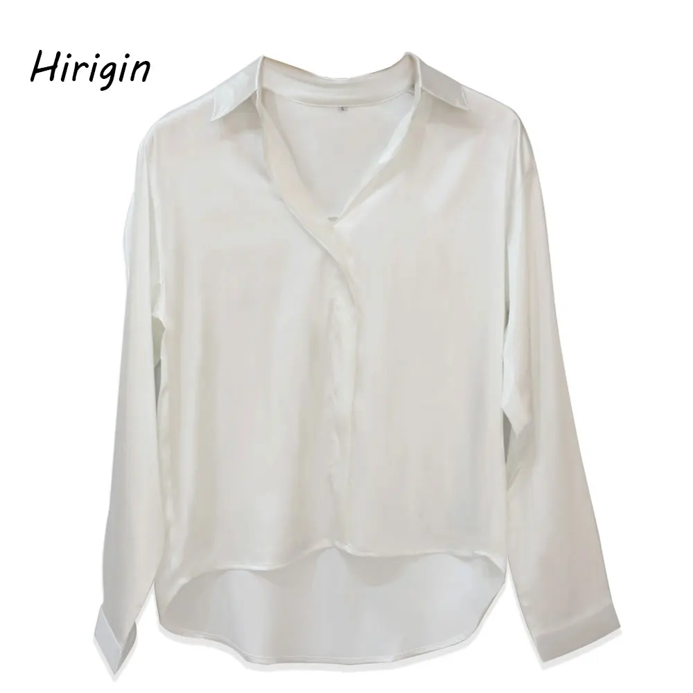 Женские одноцветные блузки для офиса женская рубашка с длинным рукавом коротким