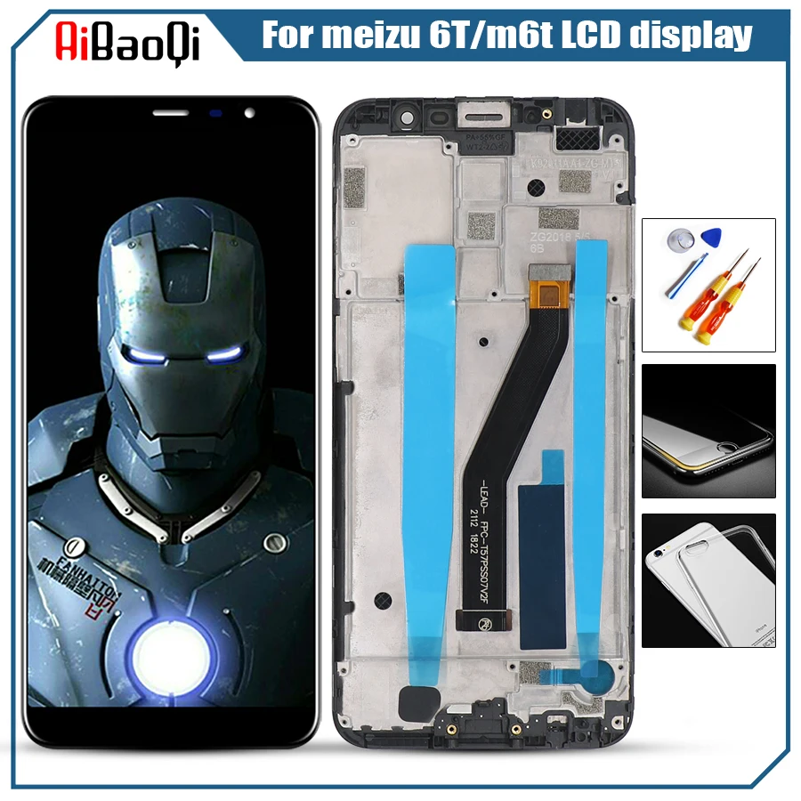 Оригинальный Meizu m6t ЖК-дисплей, сменный сенсорный экран, дигитайзер для Meizu m6t, ЖК-чехол для телефона, инструмент, ЖК-экран с рамкой