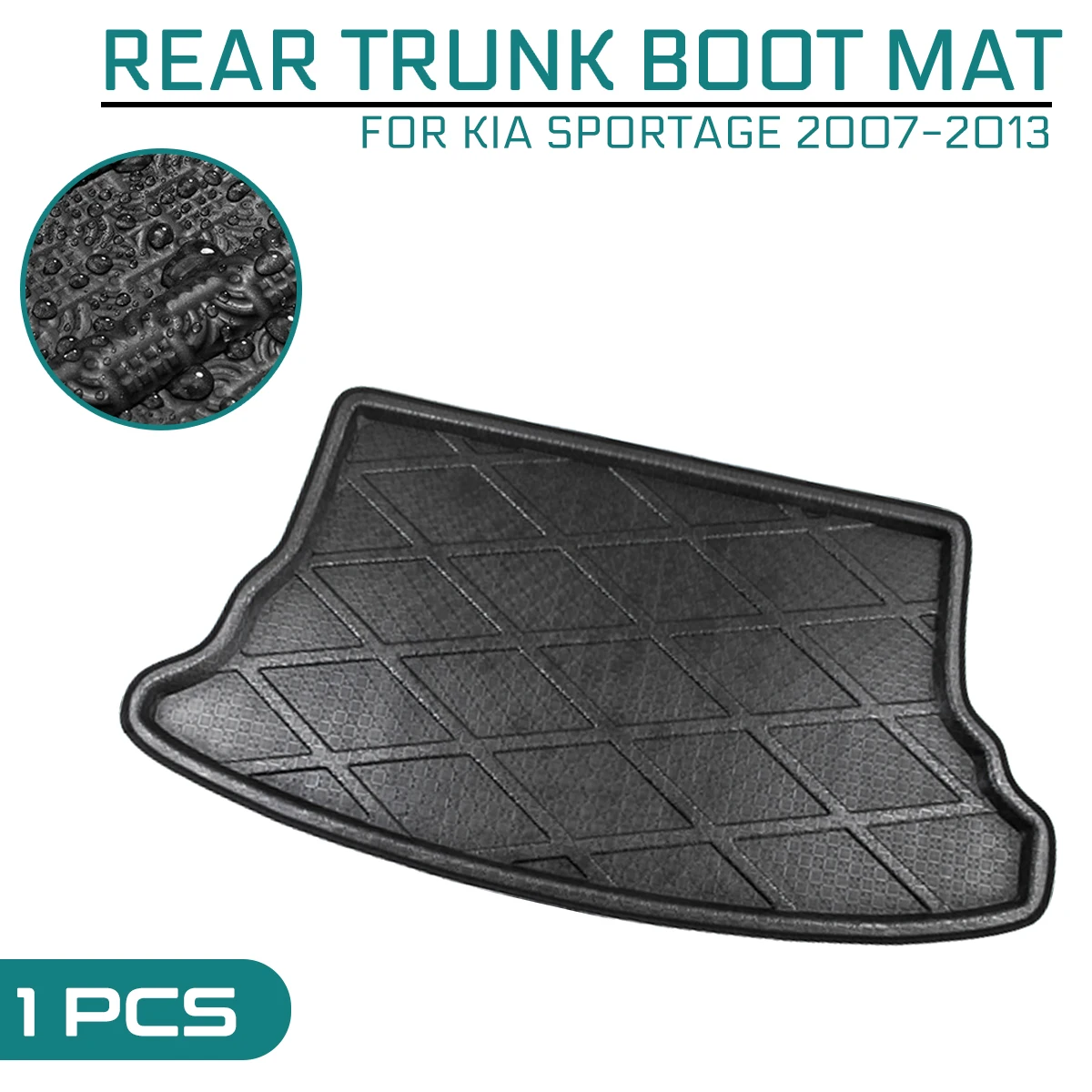 Car Floor Mat Carpet For KIA Sportage 2007 2008 2009 2010 2011 2012 2013 Rear Trunk Anti-mud Cover | Автомобили и мотоциклы