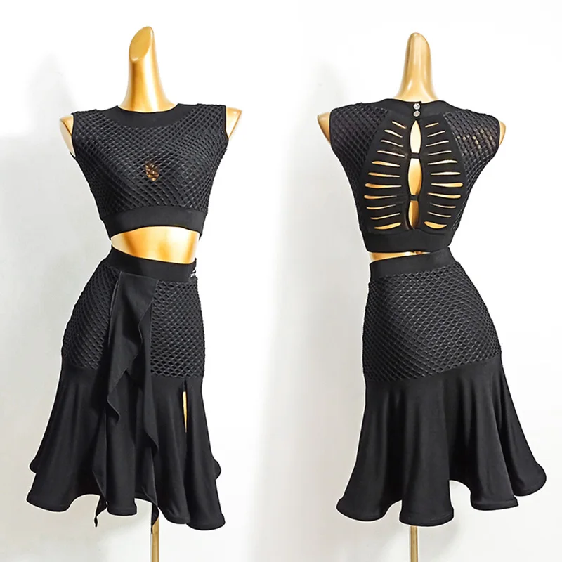 Платье для латиноамериканских танцев Женская тренировочная одежда женский